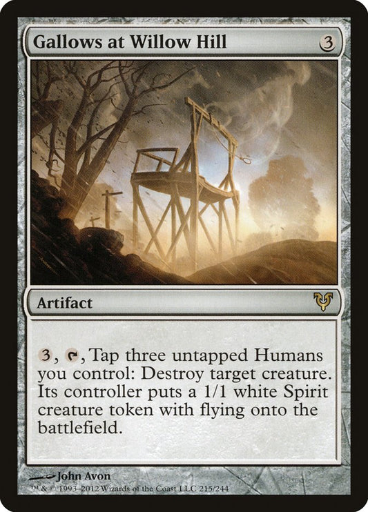 MTG Card Title: Gallows at Willow Hill AVR/215