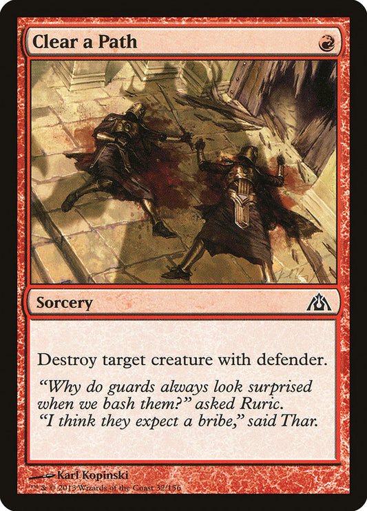 MTG Card Title: Clear a Path DGM/32