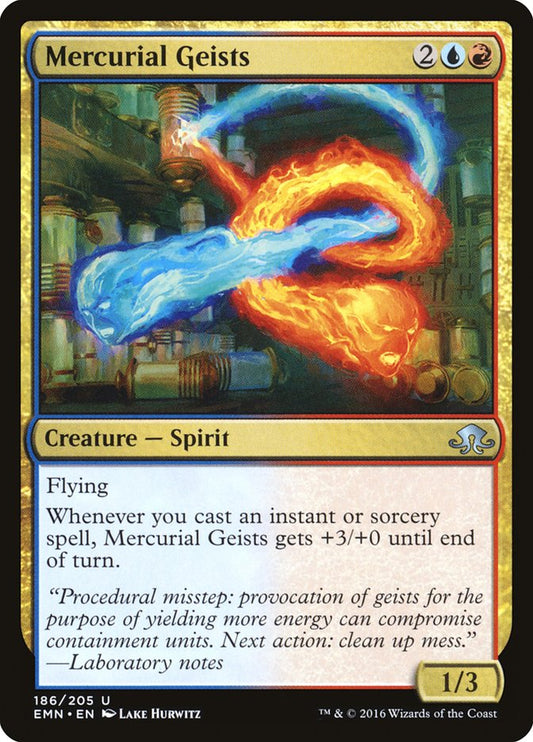 MTG Card Title: Mercurial Geists EMN/186