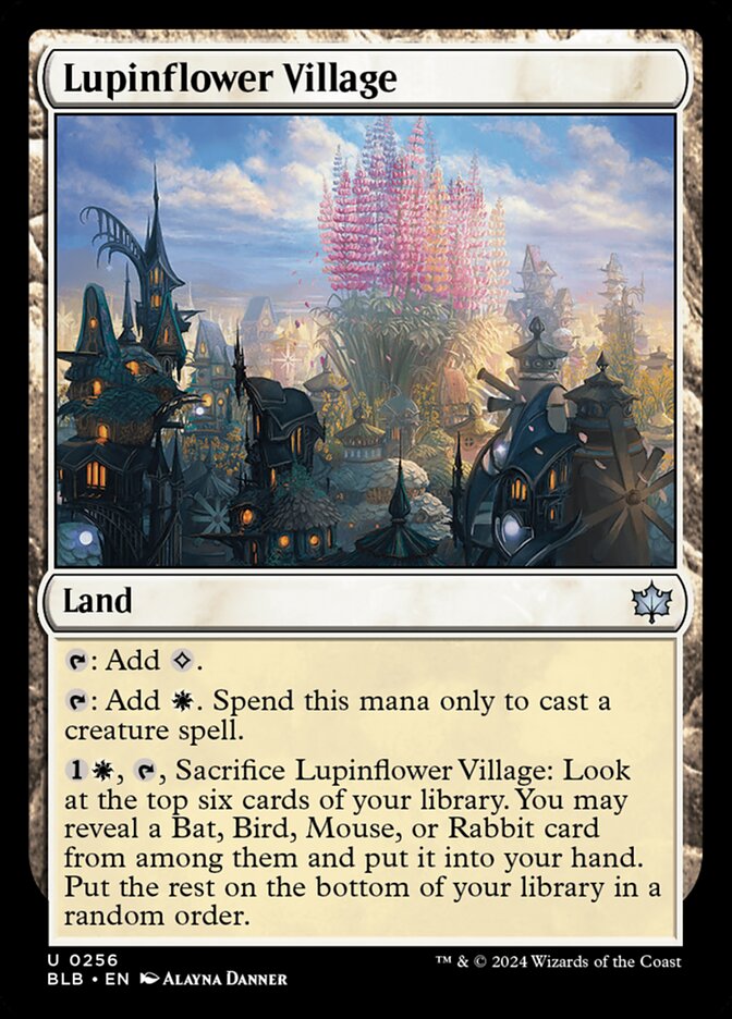 MTG Card Title: Lupinflower Village BLB/256