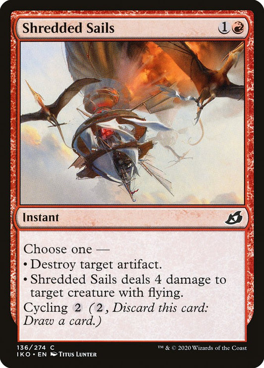 MTG Card Title: Shredded Sails IKO/136