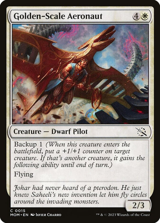 MTG Card Title: Golden-Scale Aeronaut MOM/15