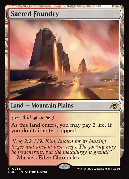 MTG Card Title: Sacred Foundry EOE/256