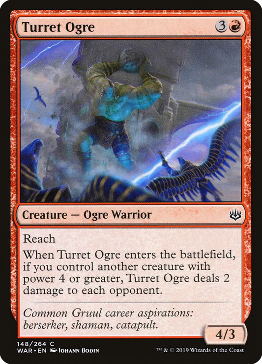 MTG Card Title: Turret Ogre WAR/148