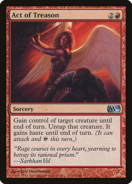 MTG Card Title: Act of Treason M10/124