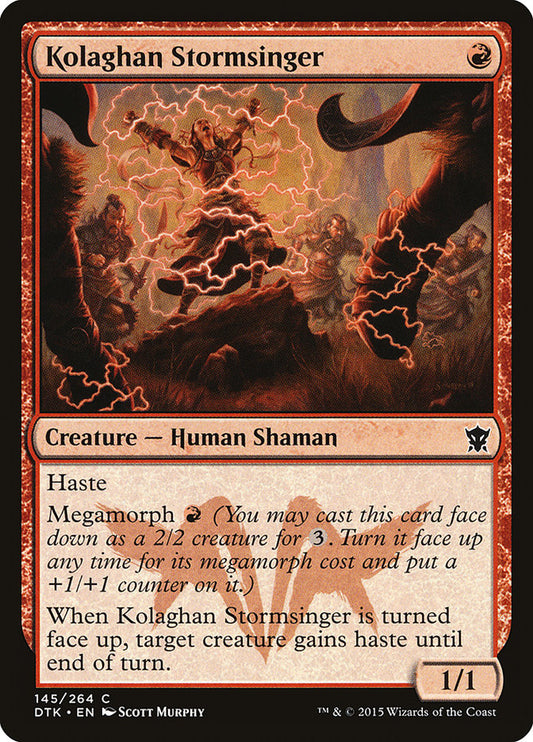 MTG Card Title: Kolaghan Stormsinger DTK/145