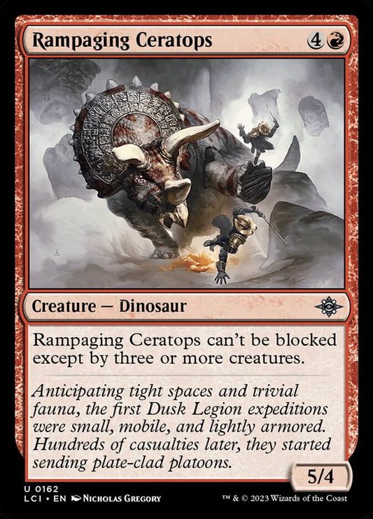 MTG Card Title: Rampaging Ceratops LCI/162