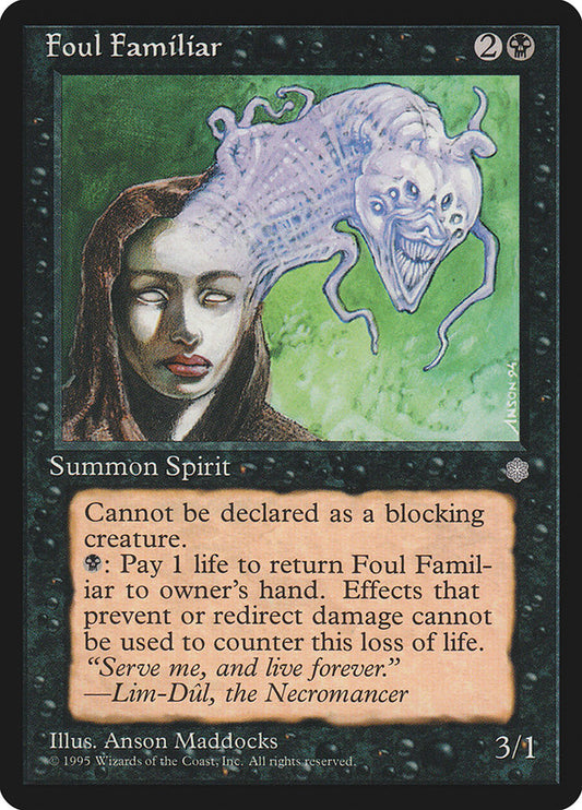MTG Card Title: Foul Familiar ICE/126