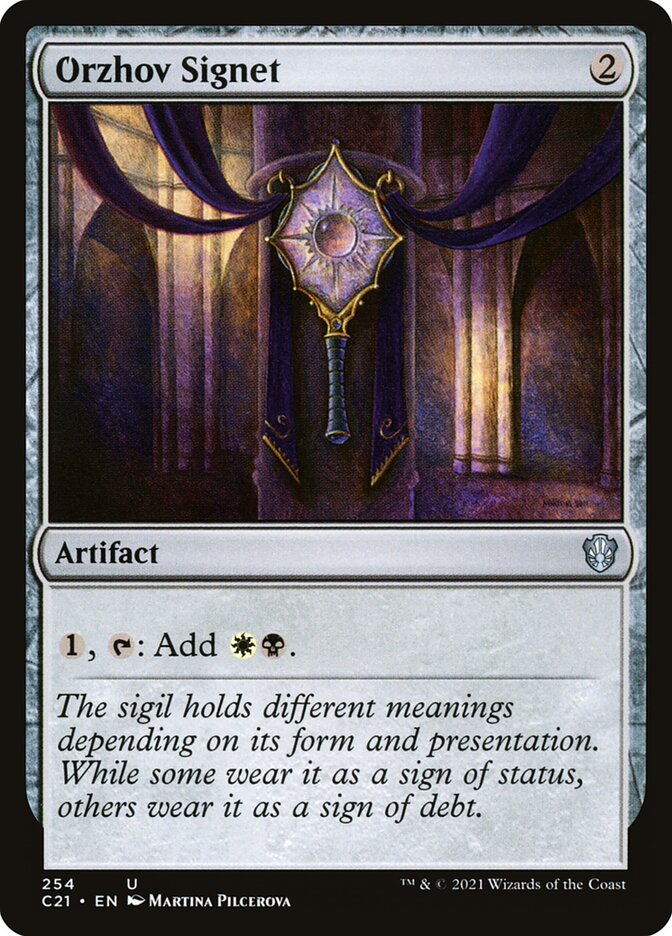 MTG Card Title: Orzhov Signet C21/254