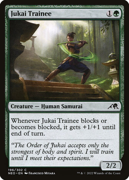 MTG Card Title: Jukai Trainee NEO/196