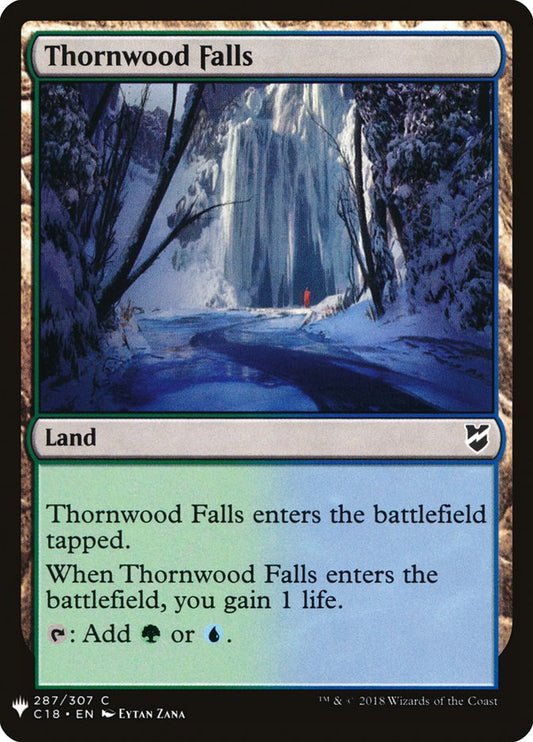 MTG Card Title: Thornwood Falls PLST/C18-287