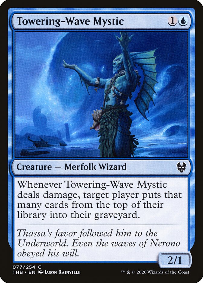 MTG Card Title: Towering-Wave Mystic THB/77