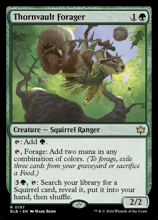 MTG Card Title: Thornvault Forager BLB/197