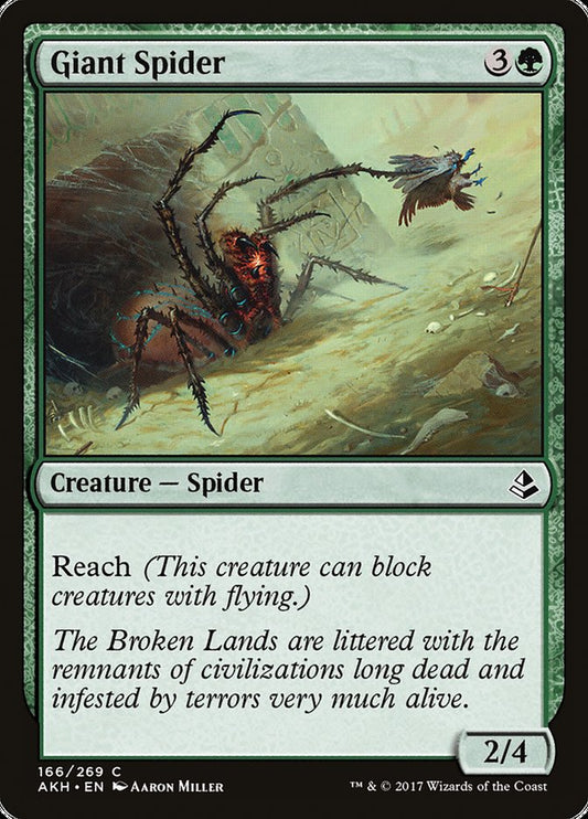 MTG Card Title: Giant Spider AKH/166