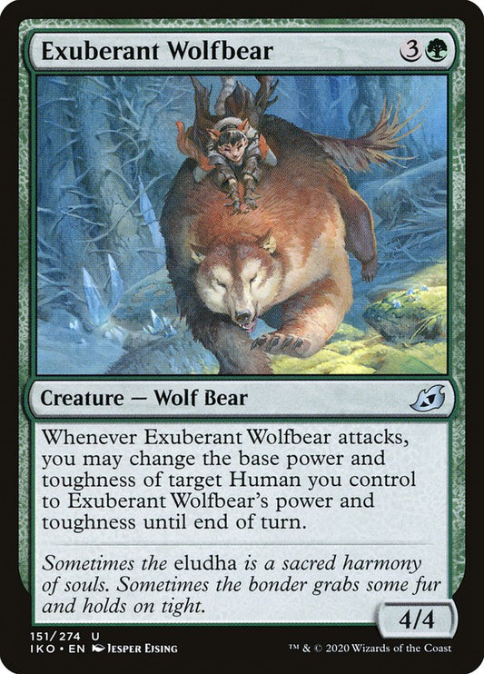 MTG Card Title: Exuberant Wolfbear IKO/151