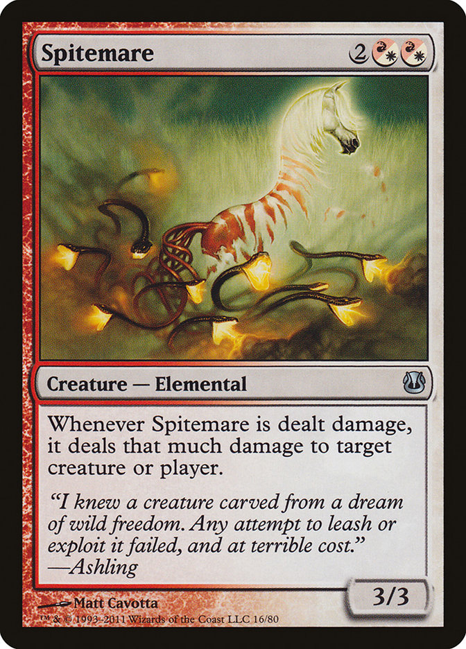 MTG Card Title: Spitemare DDH/16