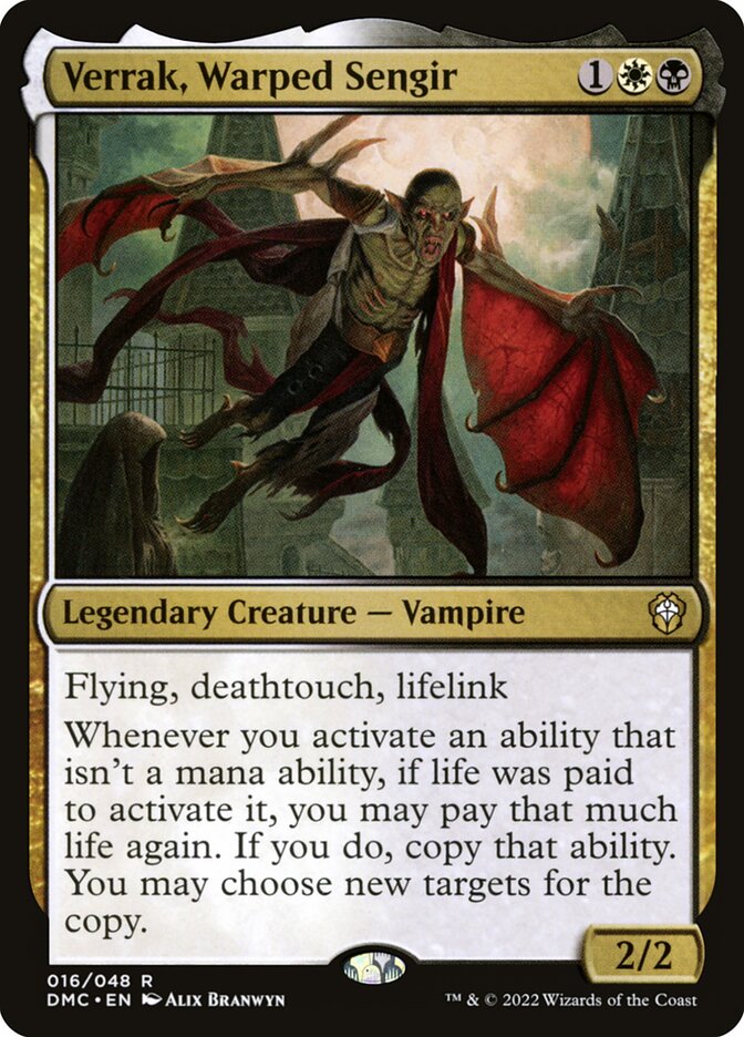 MTG Card Title: Verrak, Warped Sengir DMC/16