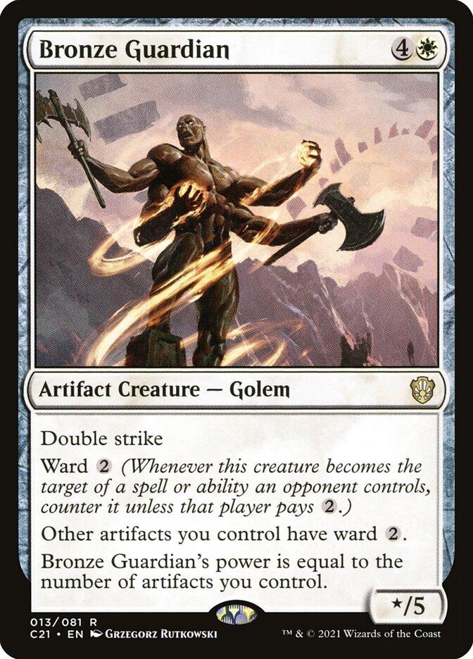 MTG Card Title: Bronze Guardian C21/13
