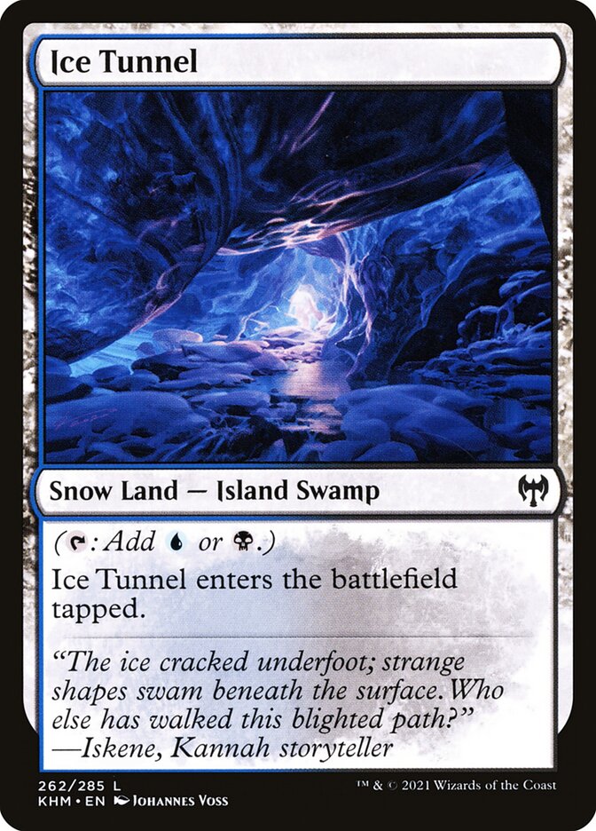 MTG Card Title: Ice Tunnel KHM/262