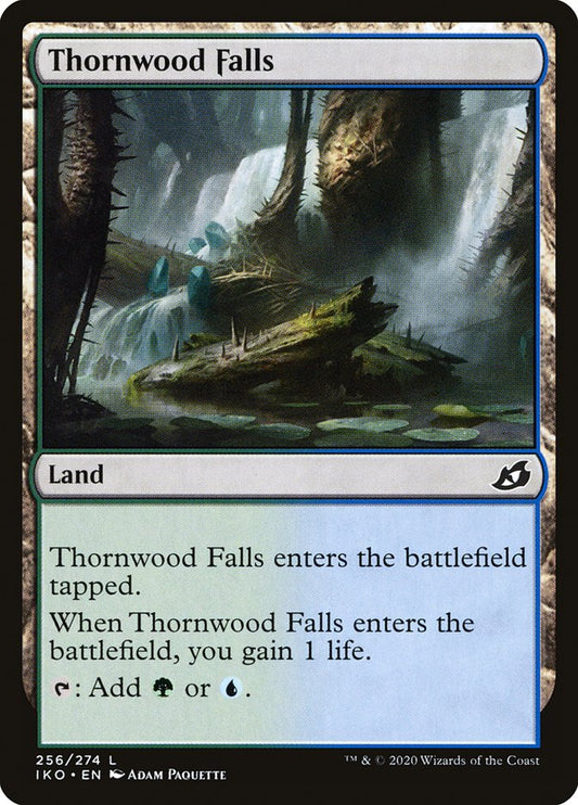 MTG Card Title: Thornwood Falls IKO/256