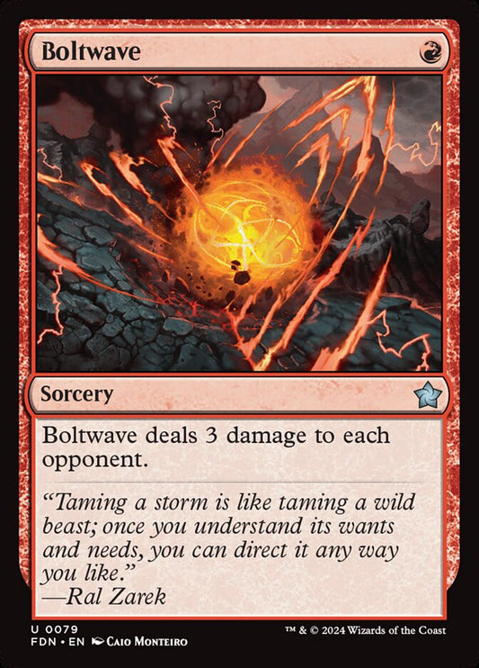 MTG Card Title: Boltwave FDN/79