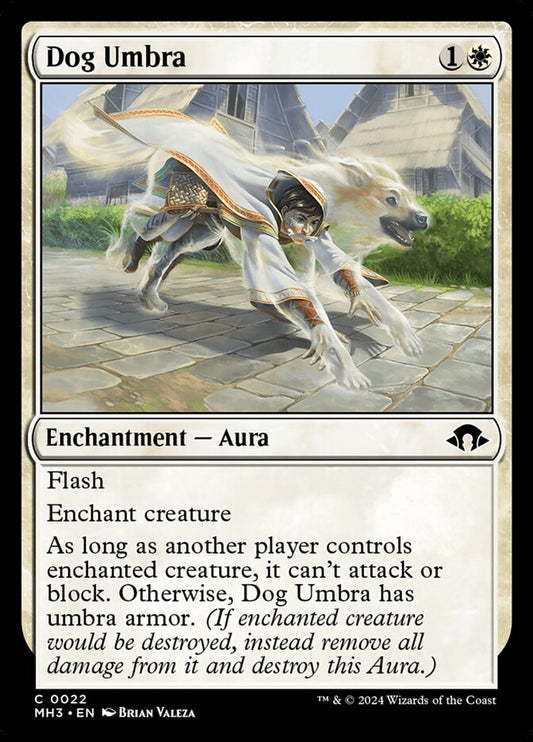 MTG Card Title: Dog Umbra MH3/22