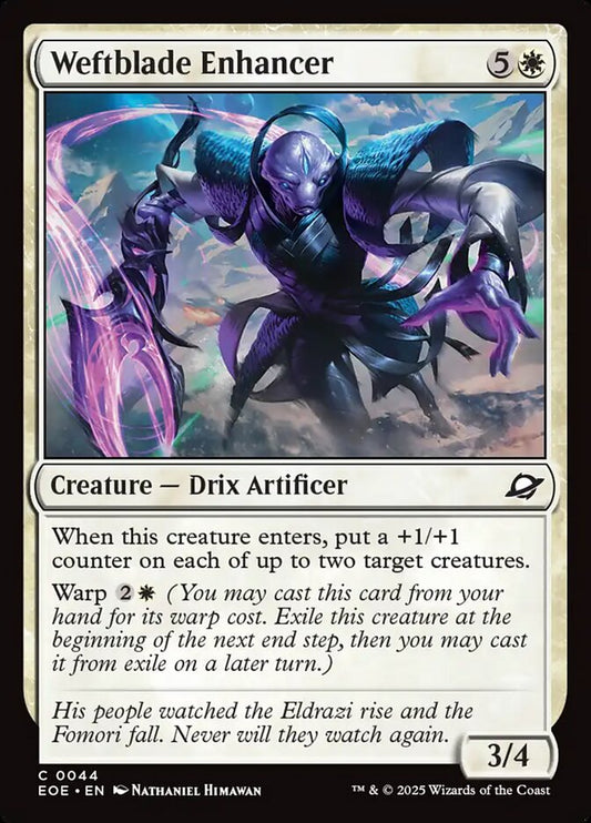 MTG Card Title: Weftblade Enhancer EOE/44