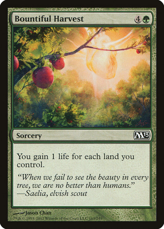 MTG Card Title: Bountiful Harvest M13/163