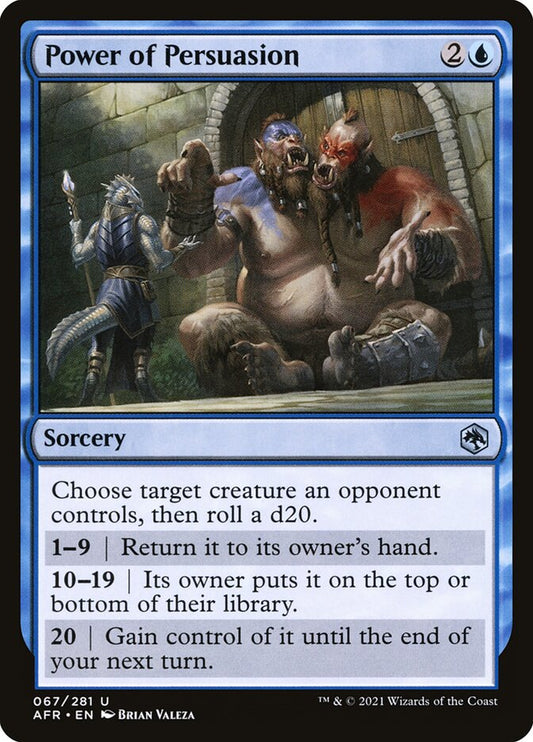 MTG Card Title: Power of Persuasion AFR/67