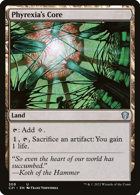 MTG Card Title: Phyrexia's Core C21/309