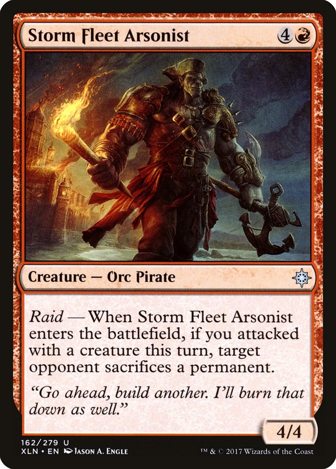 MTG Card Title: Storm Fleet Arsonist XLN/162