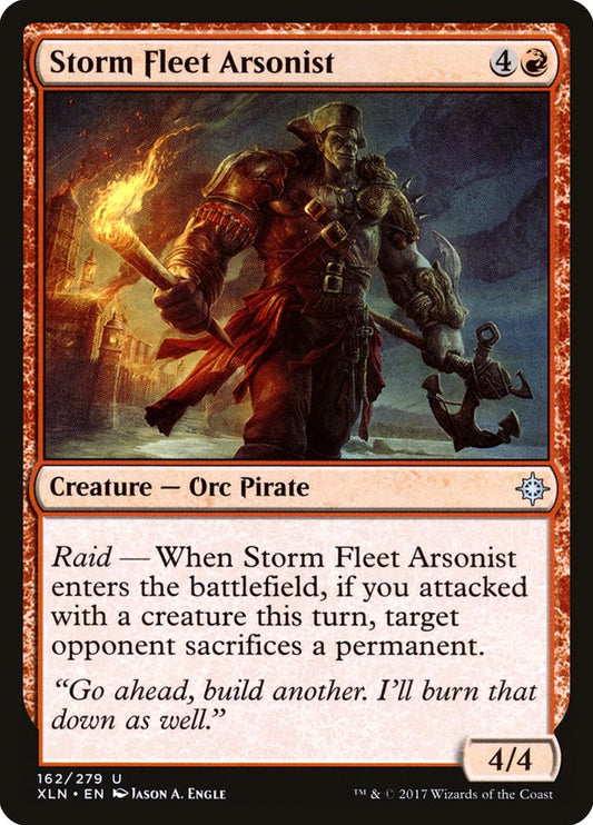 MTG Card Title: Storm Fleet Arsonist XLN/162