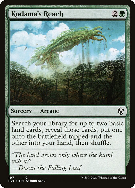MTG Card Title: Kodama's Reach C21/197