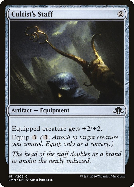 MTG Card Title: Cultist's Staff EMN/194