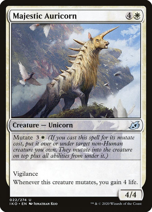 MTG Card Title: Majestic Auricorn IKO/22