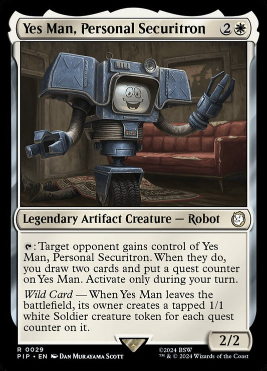 MTG Card Title: Yes Man, Personal Securitron PIP/29
