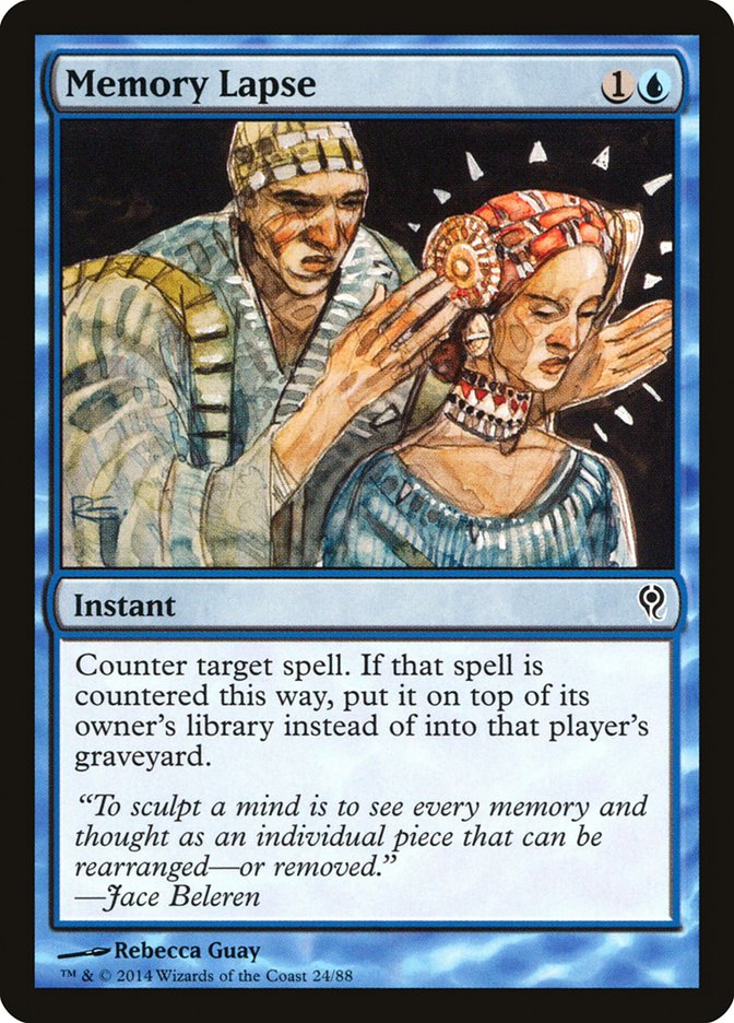MTG Card Title: Memory Lapse DDM/24