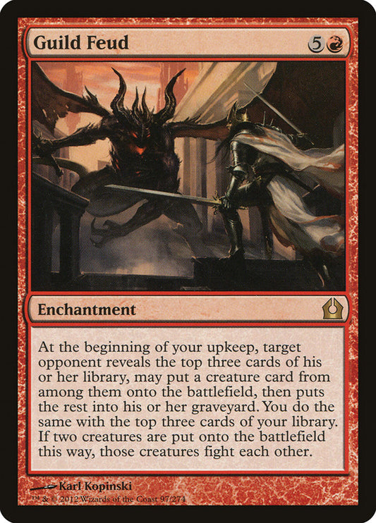 MTG Card Title: Guild Feud RTR/97