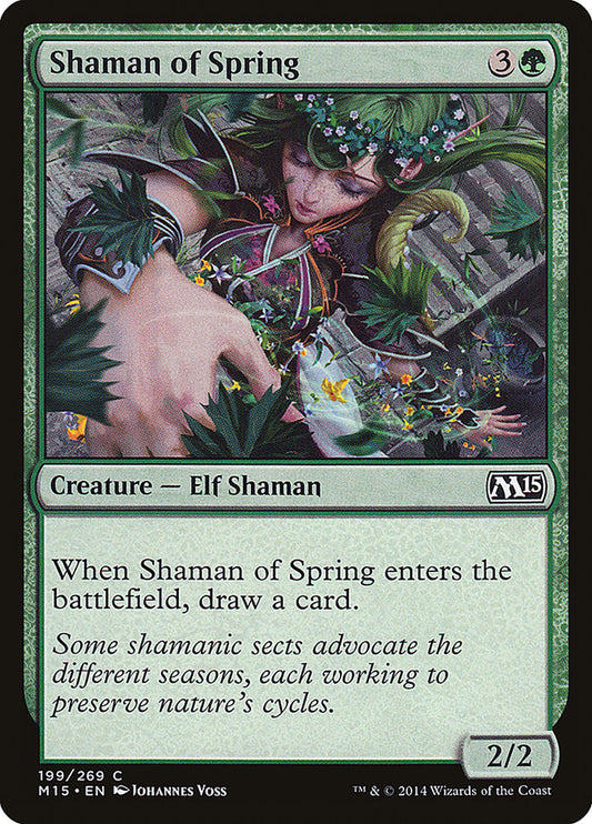 MTG Card Title: Shaman of Spring M15/199