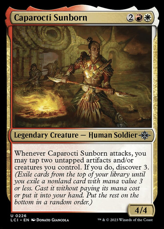 MTG Card Title: Caparocti Sunborn LCI/226