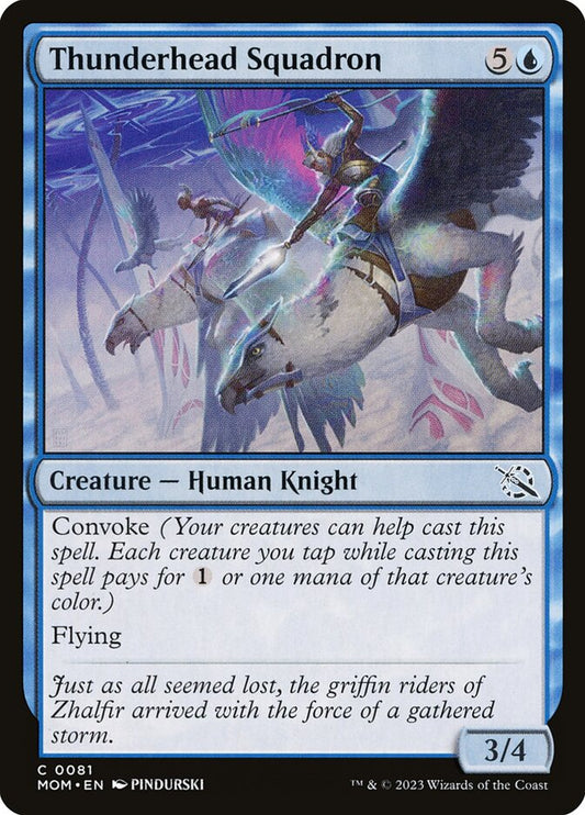 MTG Card Title: Thunderhead Squadron MOM/81