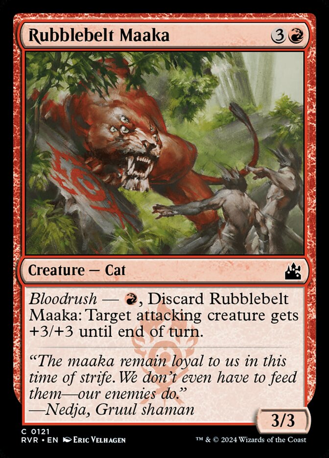 MTG Card Title: Rubblebelt Maaka RVR/121