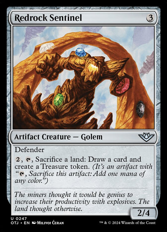 MTG Card Title: Redrock Sentinel OTJ/247