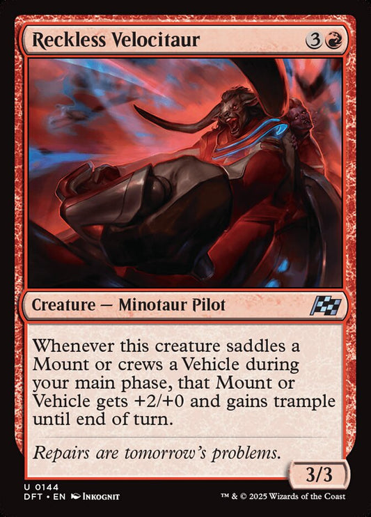MTG Card Title: Reckless Velocitaur DFT/144