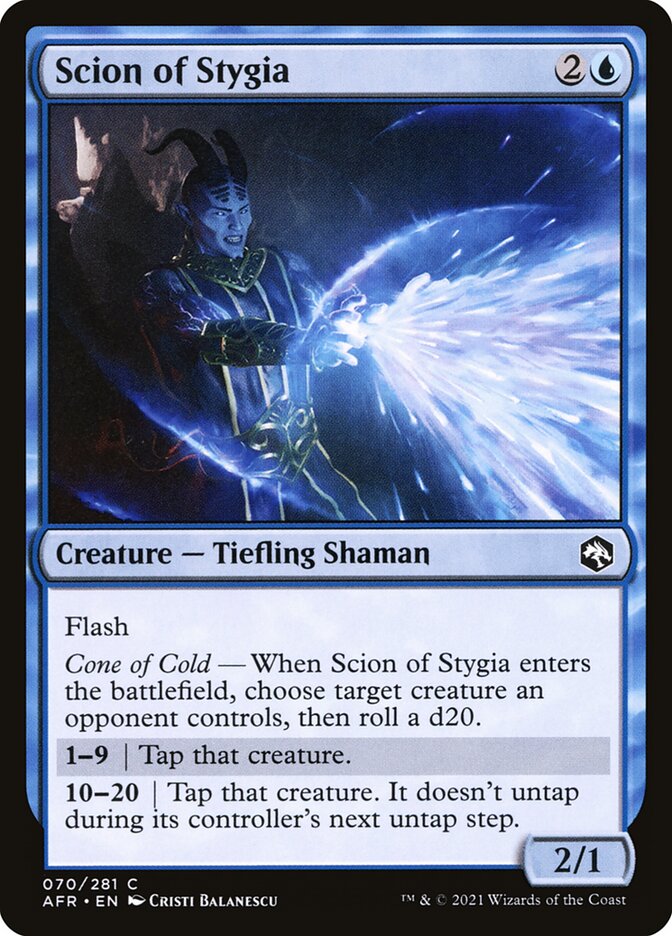 MTG Card Title: Scion of Stygia AFR/70