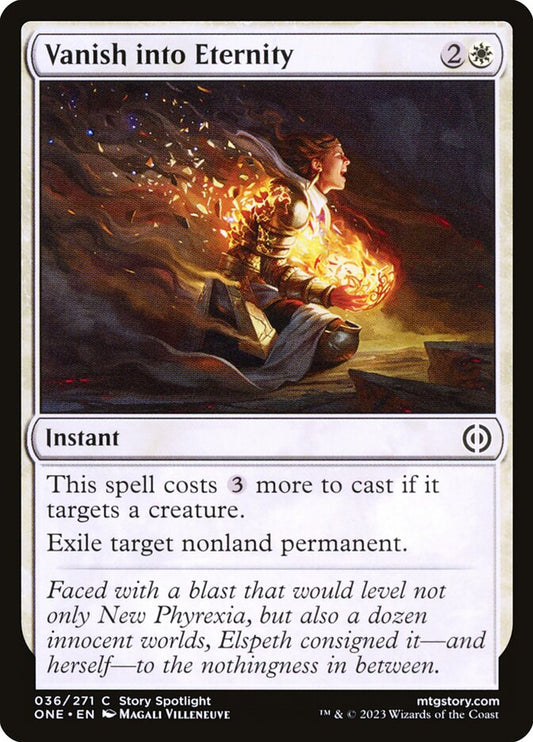 MTG Card Title: Vanish into Eternity ONE/36