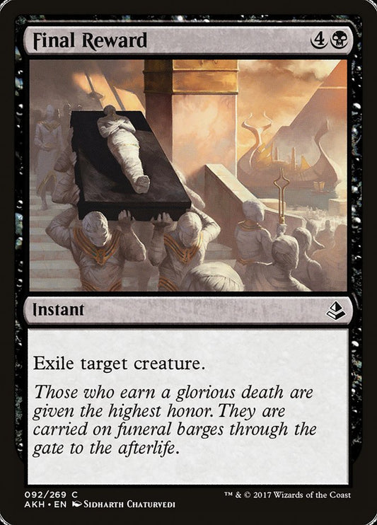 MTG Card Title: Final Reward AKH/92