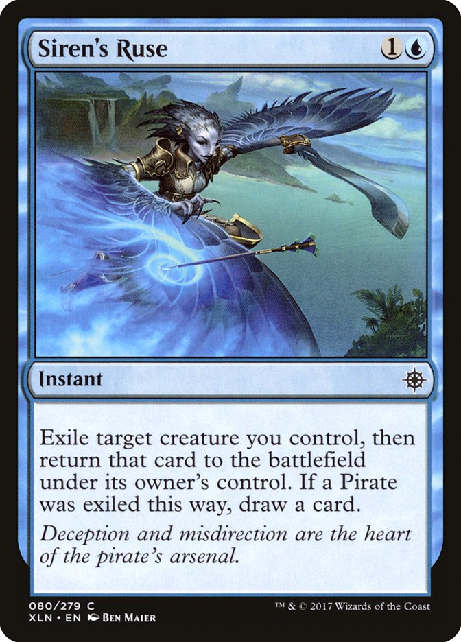 MTG Card Title: Siren's Ruse XLN/80