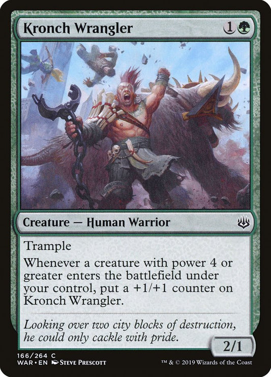 MTG Card Title: Kronch Wrangler WAR/166
