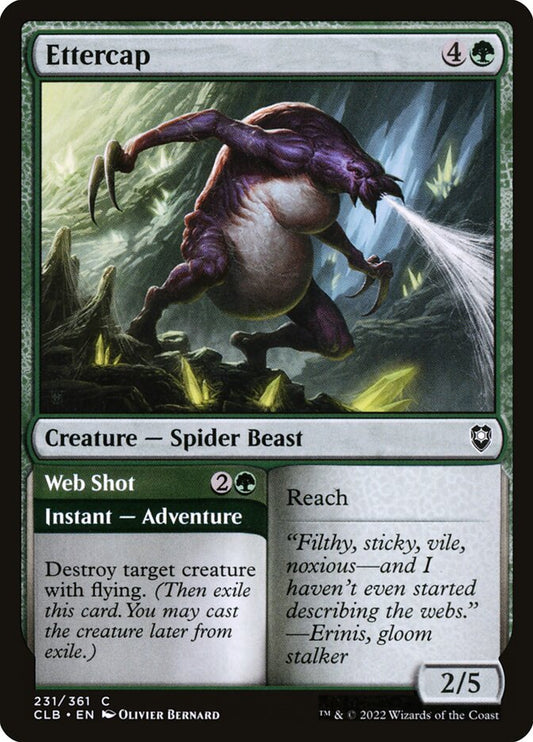MTG Card Title: Ettercap // Web Shot CLB/231